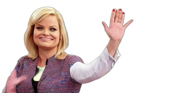 jacket, staff, leslie, knope transparent PNG cut-out