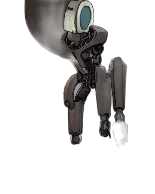 robot, staff, weapon, mask transparent PNG cut-out