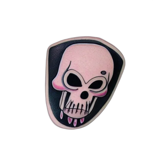 mask, jewelry, 3d render, cute, cartoon, grim, reaper, tatoo transparent PNG cut-out