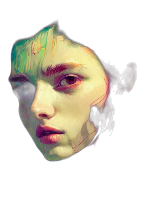 face, mask, creature, dragon transparent PNG cut-out