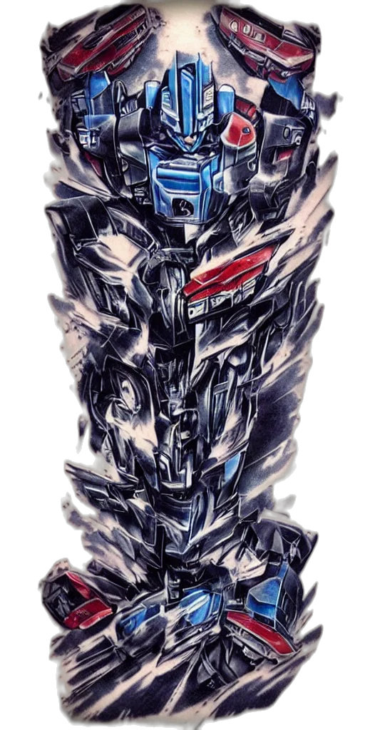 robot, car, jacket, weapon transparent PNG cut-out