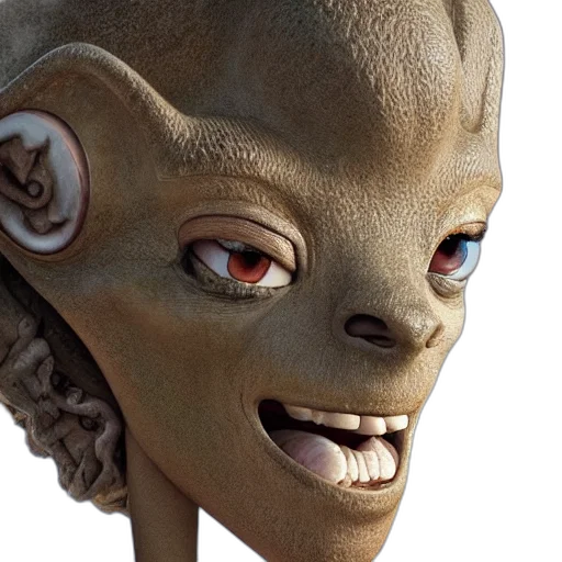 face, creature, mask, staff transparent PNG cut-out