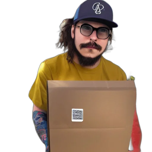 furniture, hat, face, creature, concept art, postal, mail, carrier transparent PNG cut-out
