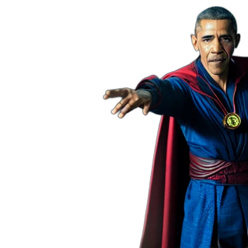 obama, strange, movie, still transparent PNG cut-out