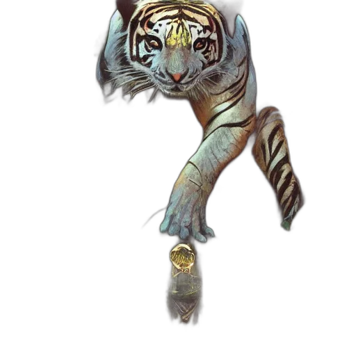 animal, creature, jewelry, staff, concept art, fantasy art, photorealistic, pixel art transparent PNG cut-out