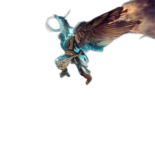 dragon, sword, staff, weapon, concept art, fantasy art, 3d render, pixel art transparent PNG cut-out