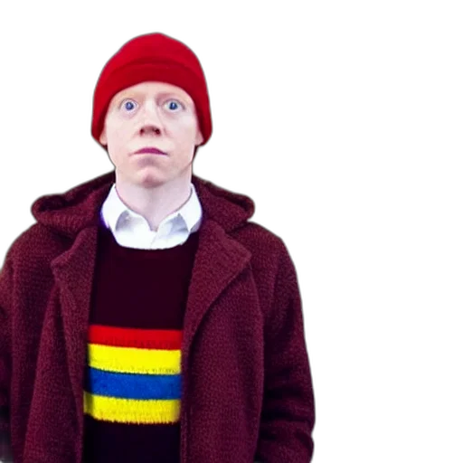 hat, jacket, red, ron transparent PNG cut-out