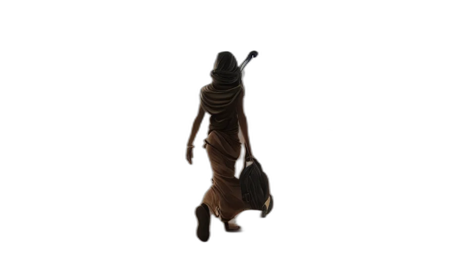 staff, creature, animal, dress, 3d render, concept art, photorealistic, outer space transparent PNG cut-out