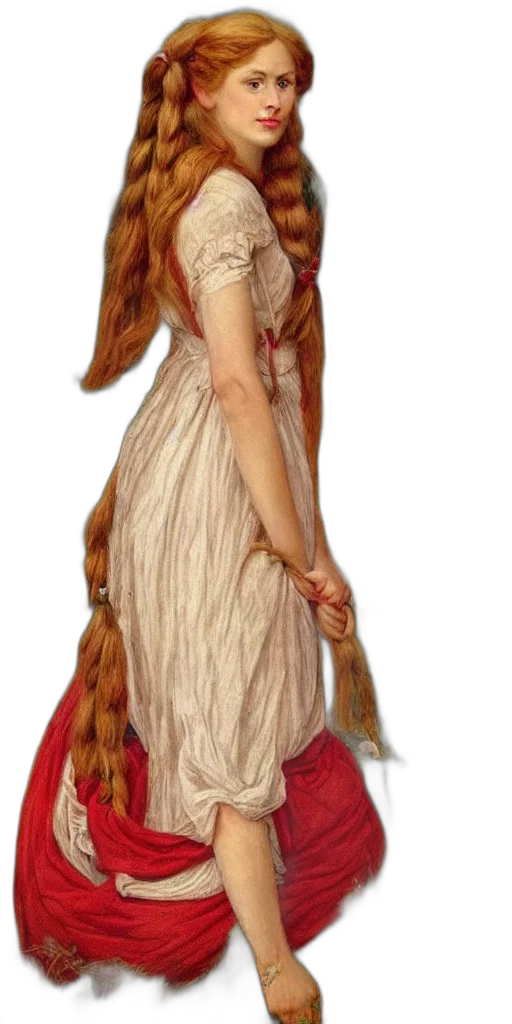 dress, staff, dragon, fantasy art transparent PNG cut-out