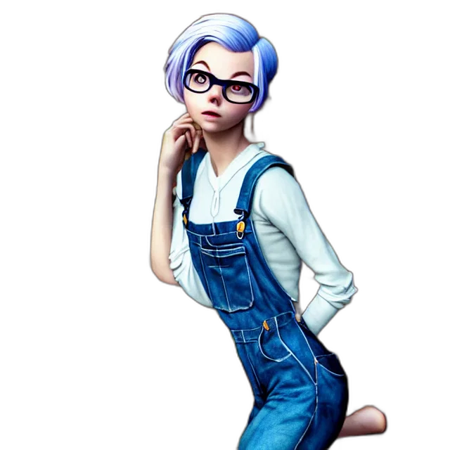 staff, dress, robot, jacket, cartoon, concept art, comic book art, anime transparent PNG cut-out