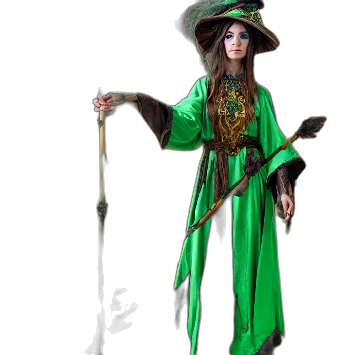 staff, dress, fantasy art, concept art transparent PNG cut-out