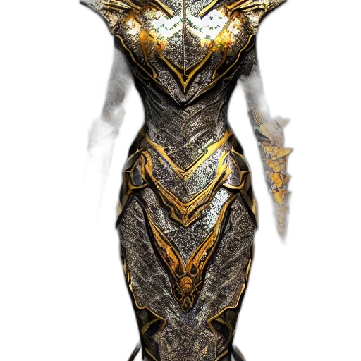 dress, jewelry, sword, staff, concept art, fantasy art, 3d render, comic book art transparent PNG cut-out