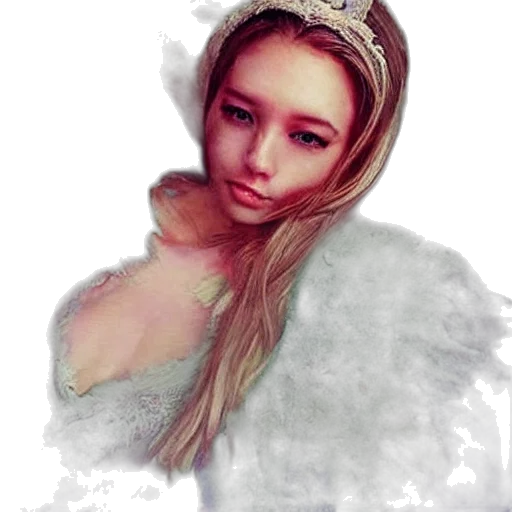 crown, face, jewelry, photorealistic transparent PNG cut-out