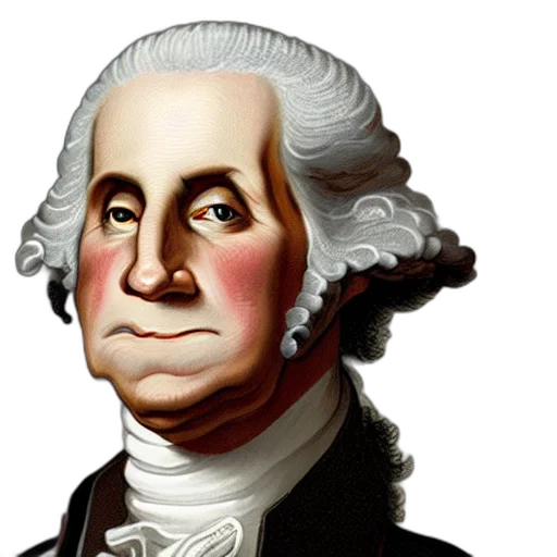 face, photorealistic, caricature, george, washington, lairie, greasley, wall transparent PNG cut-out