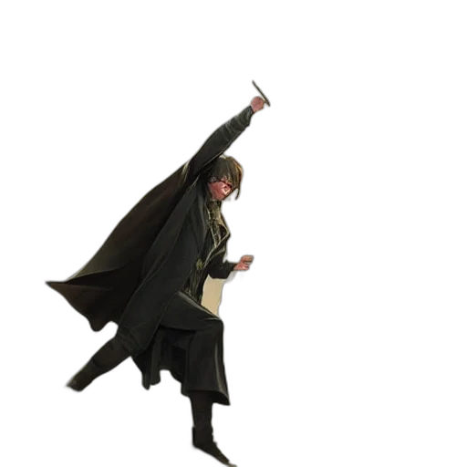 staff, jacket, umbrella, sword transparent PNG cut-out