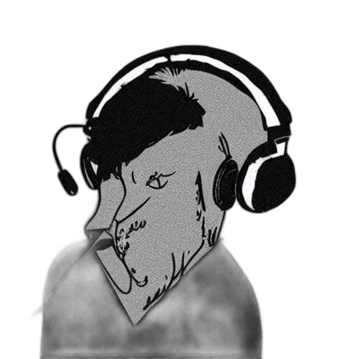 face, mask, jacket, staff transparent PNG cut-out