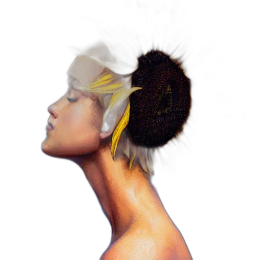 crown, hair, mask, face, photorealistic, concept art, watercolor, oil painting transparent PNG cut-out
