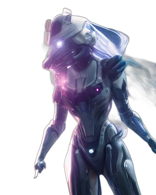 robot, weapon, concept art, cyberpunk transparent PNG cut-out