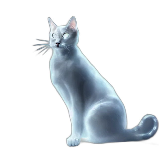 animal, staff, creature, photorealistic, concept art, 3d render, fantasy art, blue transparent PNG cut-out