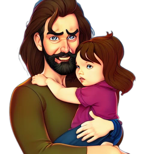 cartoon, concept art, photorealistic, comic book art transparent PNG cut-out
