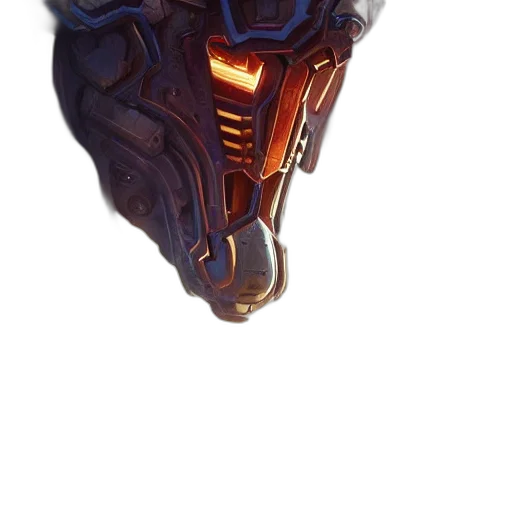 mask, crown, robot, weapon transparent PNG cut-out