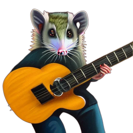 animal, creature, jacket, 3d render, concept art, photorealistic, oil, painting transparent PNG cut-out