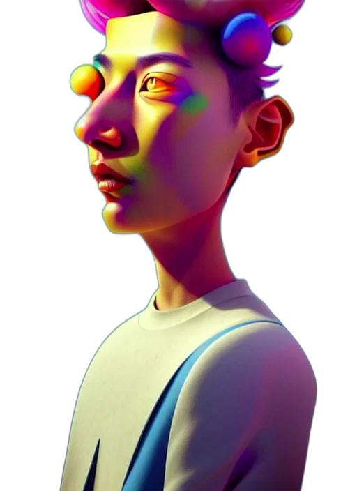 face, mask, robot, creature, concept art, 3d render, photorealistic, cartoon transparent PNG cut-out