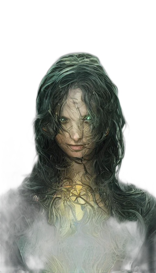 face, mask, creature, hair transparent PNG cut-out