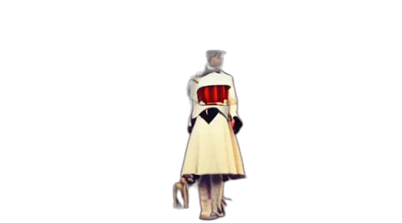 dress, staff, robot, jacket, concept art, 3d render, pixel art, anime transparent PNG cut-out