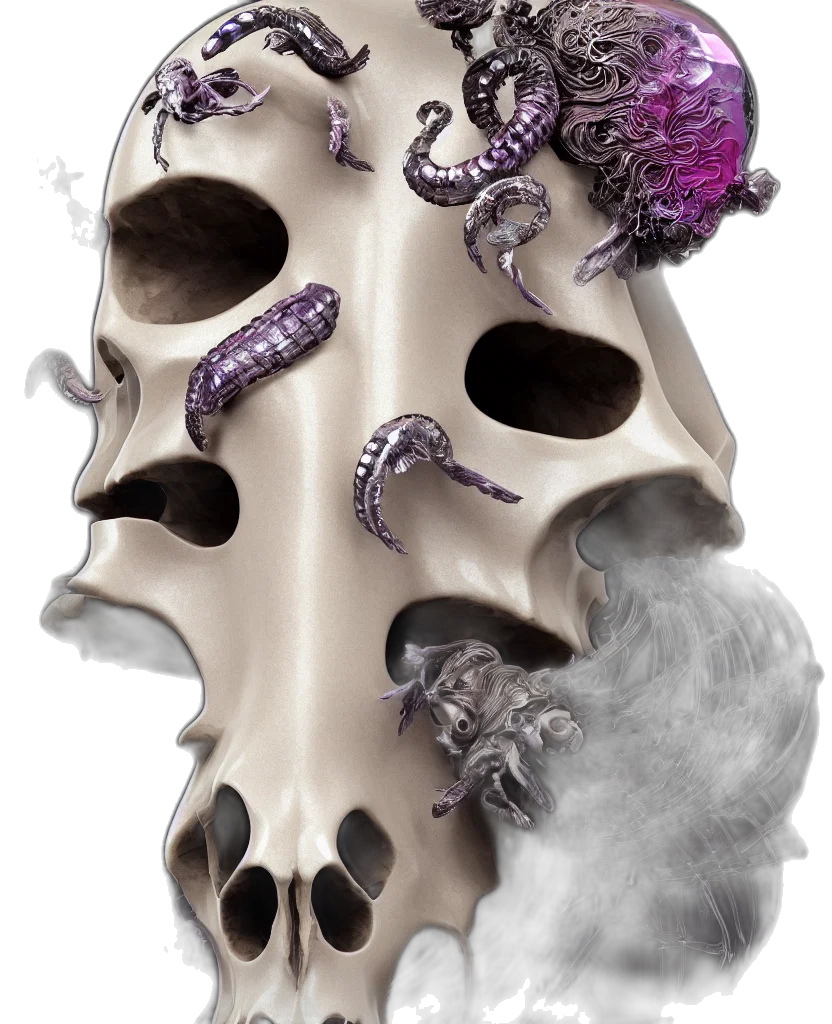 mask, crown, face, creature transparent PNG cut-out