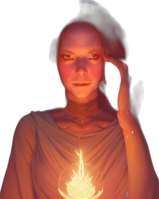 face, staff, mask, jewelry, concept art, fantasy art, photorealistic, 3d render transparent PNG cut-out