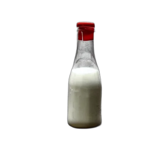 bottle, food, animal, weapon, photorealistic, 3d render, milk, over transparent PNG cut-out