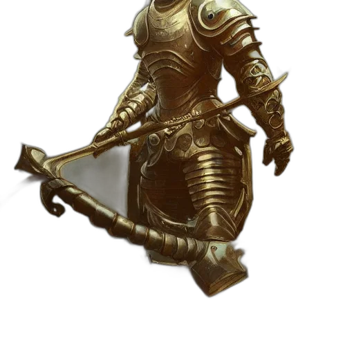 sword, staff, weapon, robot, fantasy art, concept art, 3d render, photorealistic transparent PNG cut-out