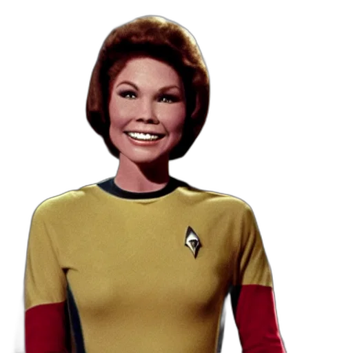staff, outer space, young, mary, tyler, moore, captain, kirk transparent PNG cut-out