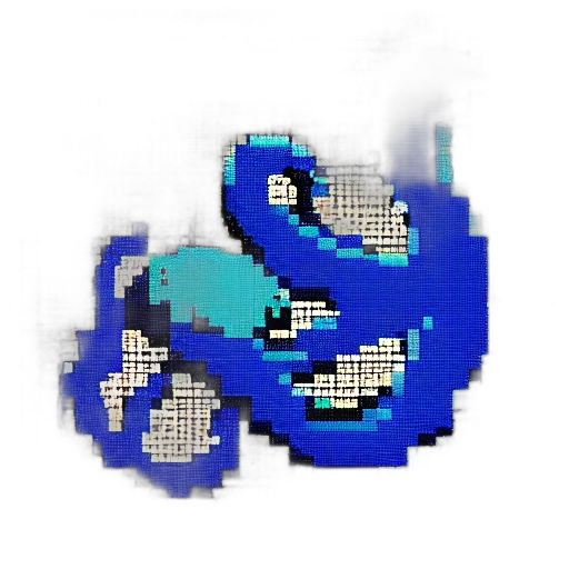 dragon, robot, weapon, crown, pixel art, vaporwave, 3d render, concept art transparent PNG cut-out