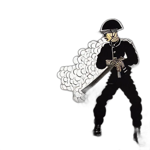 weapon, sword, staff, jacket transparent PNG cut-out
