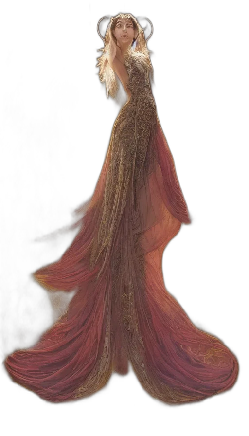 hair, dress, crown, flower transparent PNG cut-out