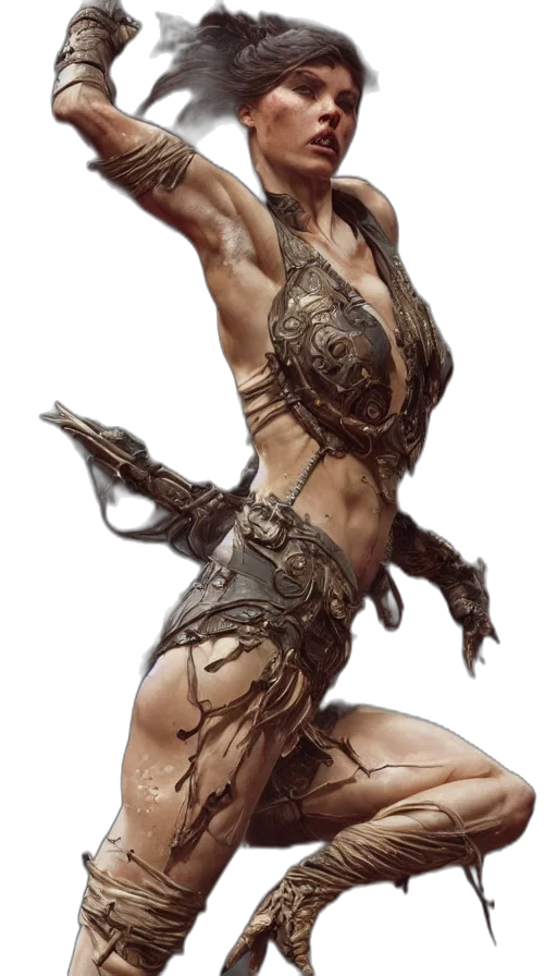 dragon, creature, dress, weapon transparent PNG cut-out