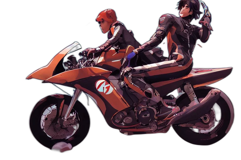 concept art, comic book art, anime, watercolor transparent PNG cut-out