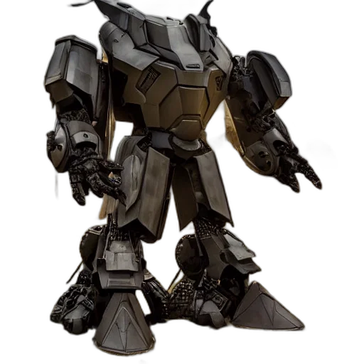 robot, weapon, concept art, 3d render transparent PNG cut-out