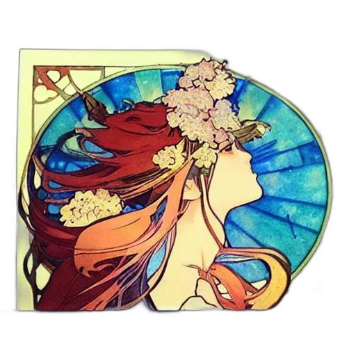 anime, watercolor, fantasy art, concept art, sun, beautiful, realistic, painting transparent PNG cut-out