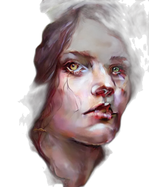 face, mask, photorealistic, fantasy art, oil painting, watercolor, fire, neon lights transparent PNG cut-out