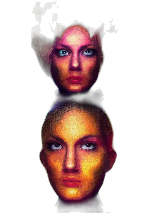 face, mask, crown, jewelry transparent PNG cut-out