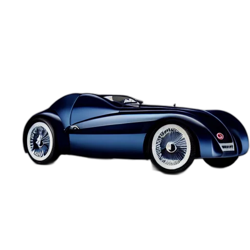 car, 3d render, photorealistic, concept art, bugatti, type, atalante, concept transparent PNG cut-out