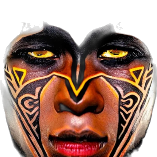 mask, face, jewelry, creature transparent PNG cut-out