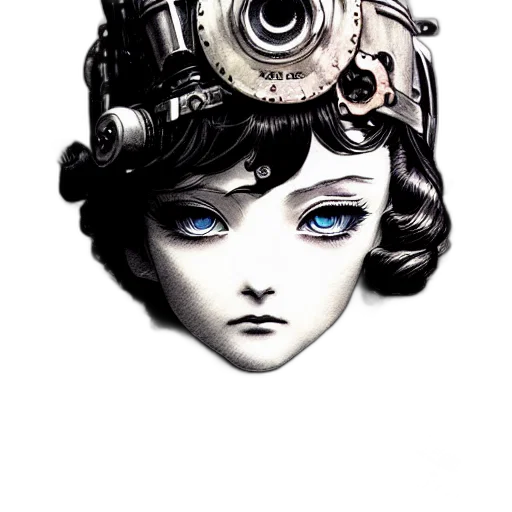 robot, face, mask, crown transparent PNG cut-out