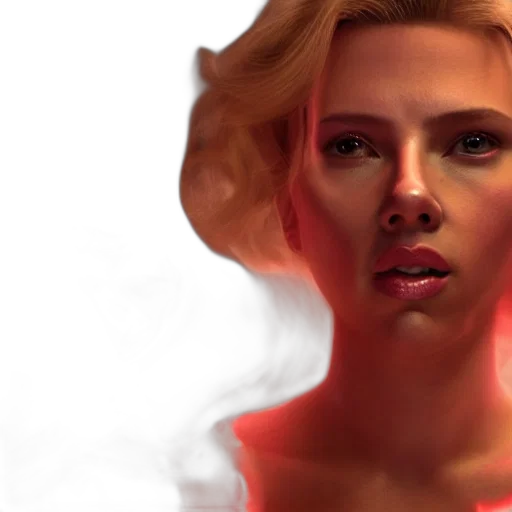 face, photorealistic, concept art, 3d render, comic book art, neon lights, fire, underwater transparent PNG cut-out