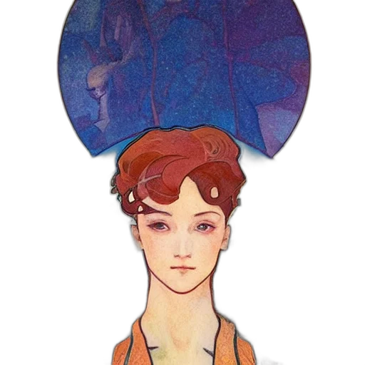 crown, hat, umbrella, staff, watercolor, concept art, pixel art, fantasy art transparent PNG cut-out