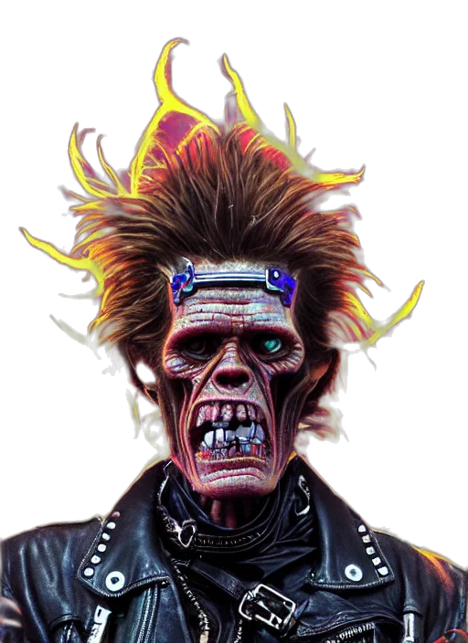 face, hair, mask, creature transparent PNG cut-out