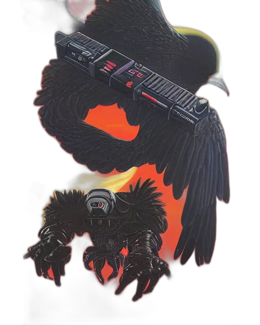 weapon, dragon, mask, crown transparent PNG cut-out